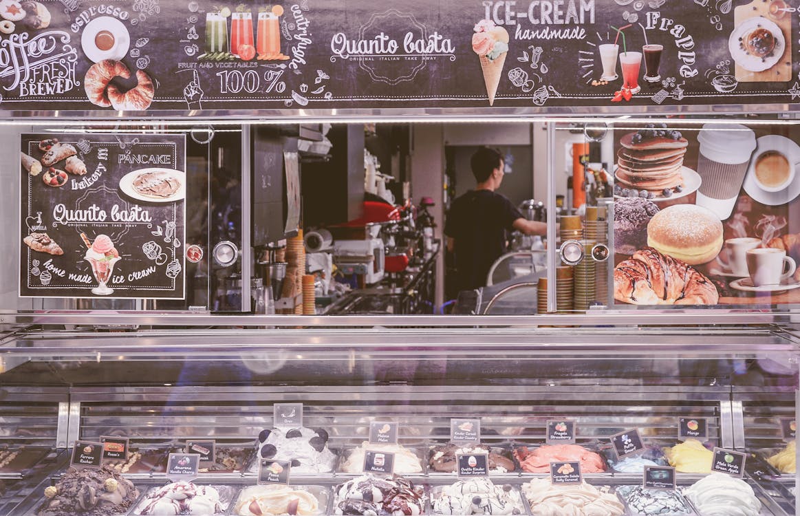 Free Man Inside Store Stock Photo